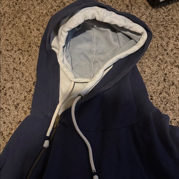 Stylish Navy Blue Women's Hoodie - Picture 3 of 3